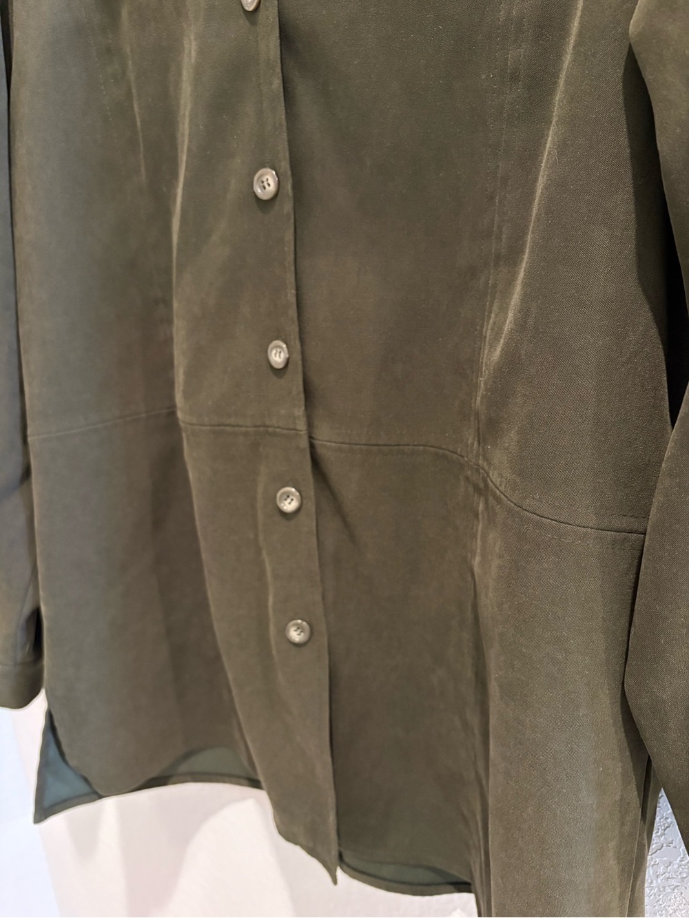 Talbots Olive Utility Button-Up Jacket - Picture 2 of 6